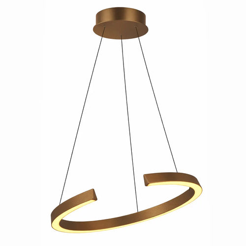 Freelight hanglamp Cavallo - 1 lichts - 65  x 180   cm - brons goud