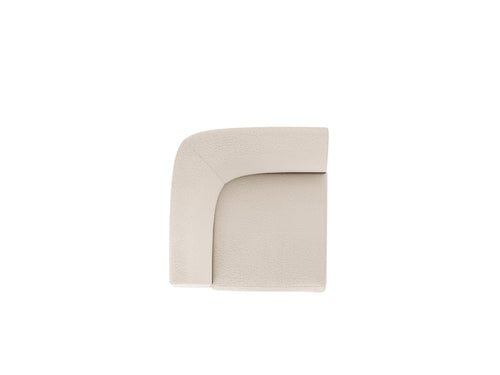 Micadoni Hoekmodule Miley boucle beige - 90x90x70cm