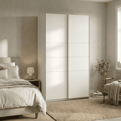 Calicosy - 2-deurs LINE - Licht hout 116,6x59,8x203 cm