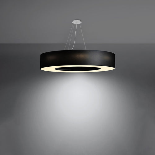 Sollux Lighting Kroonluchter SATURNO 90 zwart - 90x90x112cm