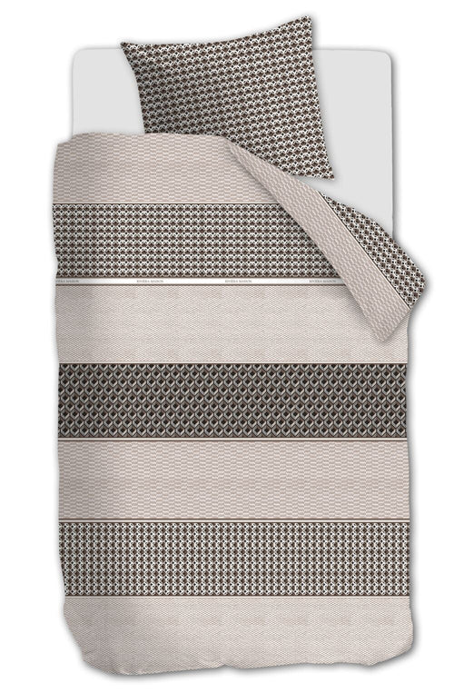 Rivièra Maison Dekbedovertrek Lawrence - 60 x 70 cm - Bruin