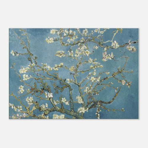 Artfulprints Canvas Vincent van Gogh - Amandelbloesem canvas - 60x40 cm - Blauw