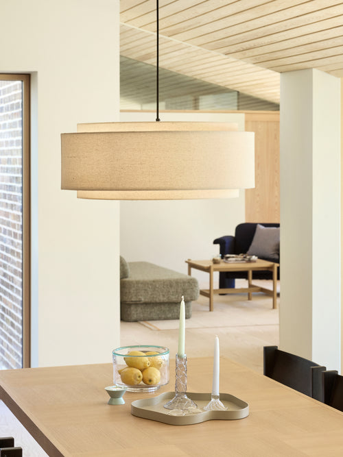 Hübsch hanglamp Sable - katoen/ijzer/pvc - ø60xh23cm