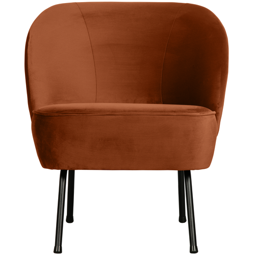 BePureHome fauteuil Vogue - Velvet - Roest - 69x57x70 - vtwonen shop