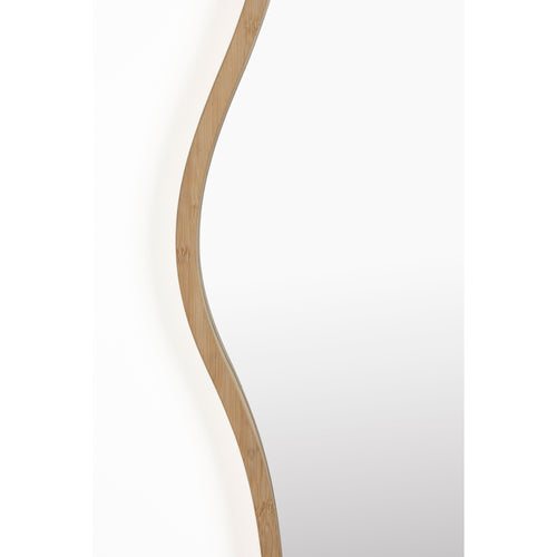 Housecraft Living Zem Spiegel/ Wandspiegel Organisch Bamboehout 150x40 cm - Beige - vtwonen shop