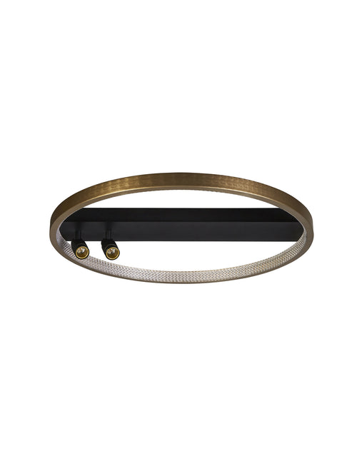 Searchlight plafondlamp Grace - 3 lichts - 50  x 13   cm - zwart goud