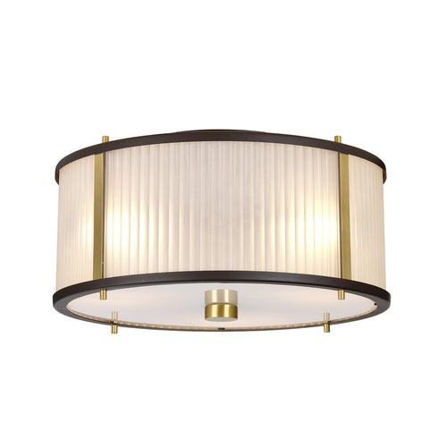 Corona cilindrische 3-lichts hanglamp, museumbrons