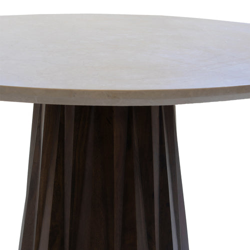 Giga Meubel Eettafel Faiza - Rond - Marmer - 150cm - vtwonen shop