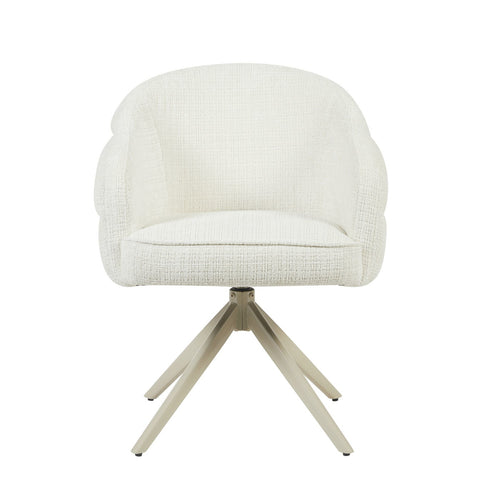 Starfurn Eetkamerstoel Bella - Off White/Beige - Draaibaar - Set van 2