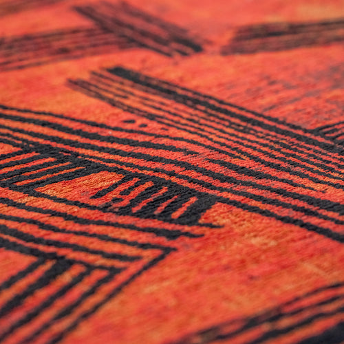 Ecorugs vloerkleed Ginger Chocolat - rood - 240x240cm