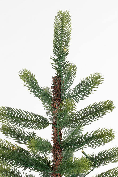 Black Box Trees Nagoya Kerstboom met Verlichting Led - Groen Warm Wit - op Batterij en met Timerfunctie - h120xd60cm