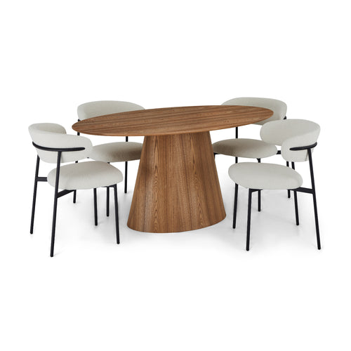 Furnhouse eettafel Tango - Natuurlijk eikenhout - 160x90 cm
