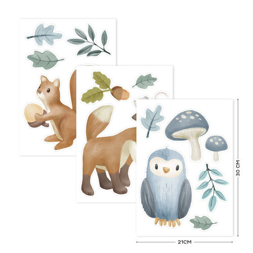 Little Dutch Muurstickers Forest Friends - vtwonen shop