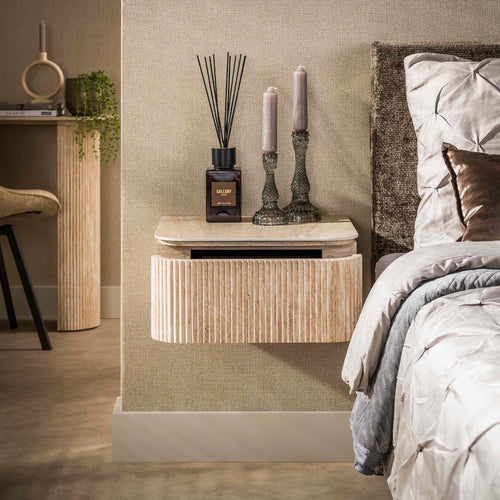 Giga Living Nachtkastje Romano - Travertin - 45x40x20cm