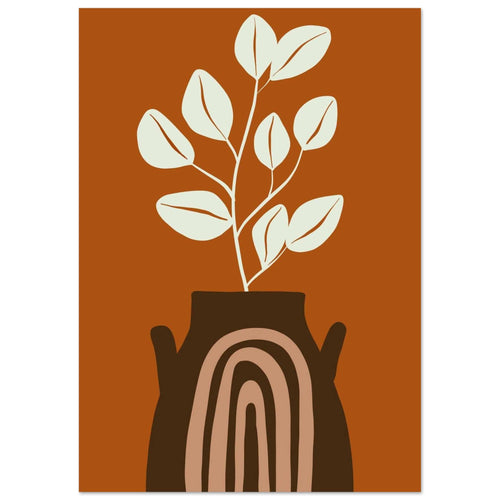 Artfulprints  Boho – Terracotta life   poster A4 21x29.7 cm - vtwonen shop