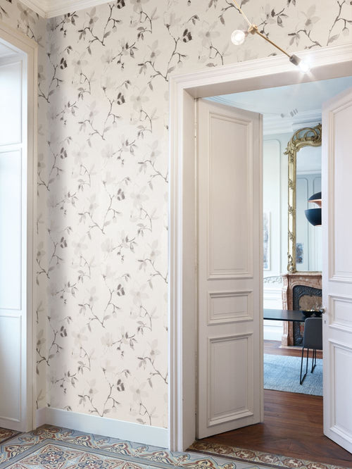 Masureel behang bloemen beige - 53 cm x 10.05 m - 631925 - vtwonen shop