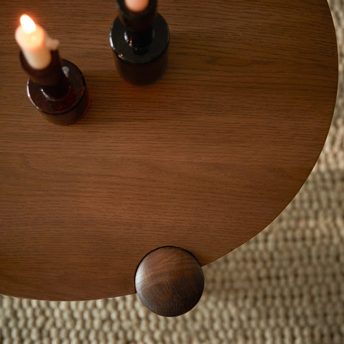 Tikamoon Eikenhouten salontafel, lage versie - Bruin