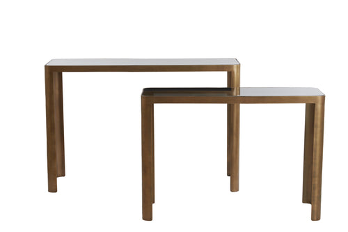 Light & Living side OXE - 120x35x80cm - brons - Set van 2 - vtwonen shop