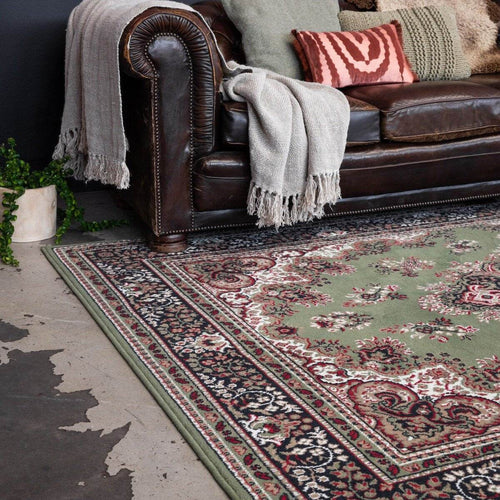Interieur05 vloerkeed Nain - groen - 150x80cm