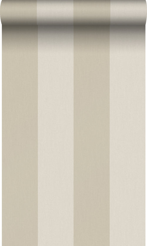 Origin Wallcoverings behang strepen donker beige - 53 cm x 10,05 m - 347016 - vtwonen shop