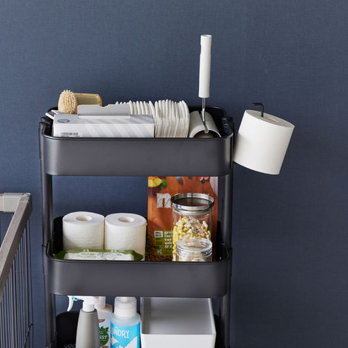 Yamazaki Tower Toiletrolhouder magnetisch - Zwart - vtwonen shop