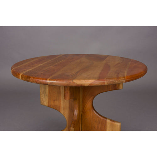 Dutchbone Morgan Bijzettafel Rond Hout - Bruin - vtwonen shop