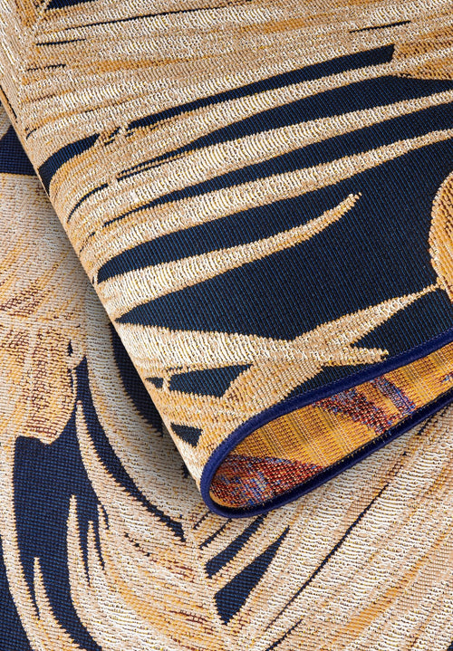 Villeroy & Boch 1767 In- & Outdoor Rug Oktavie Dark Blue Gold 200x285 cm