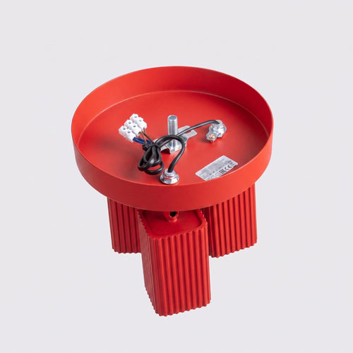 Sollux Lighting Plafondlamp RAYO 3P rood - 20x20x18cm
