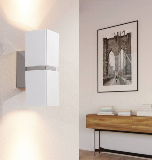 EGLO wandlamp Passa - led - 5.5 cm - wit/chroom - vtwonen shop