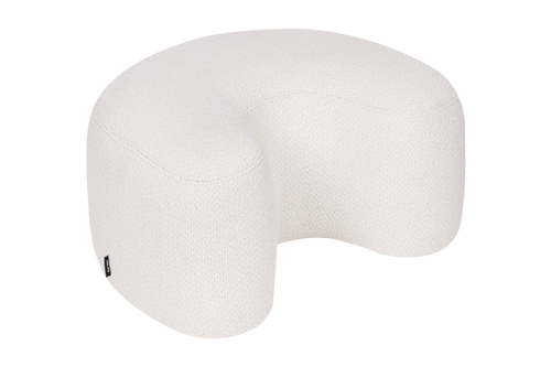 noo.ma U Pouf - Cloud Beige Bouclé, 50 x 60 x 30 cm