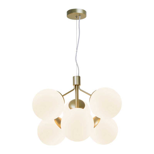 Nordlux Ivona Hanglamp - 6-lichts E27 - Messing - vtwonen shop