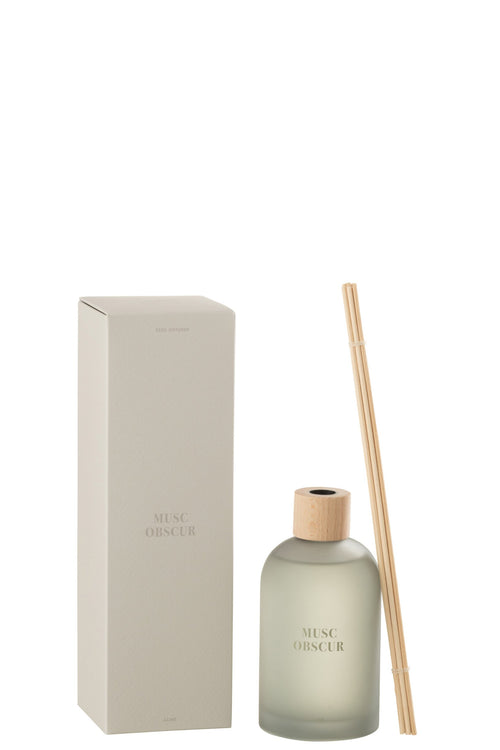 J-Line geurstokjes Accords Essentiels - Musc Obscur - blauw - 250 ml