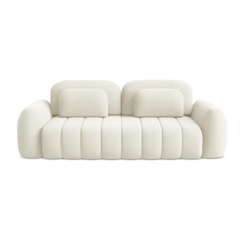 LaMiaSofa 3-zits slaapbank Ginosa - bouclé - lichtbeige - 266x121x95