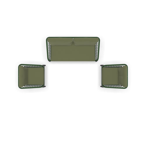 Lesli Living loungebank Zavi - groen - 163,5x83x72,5cm