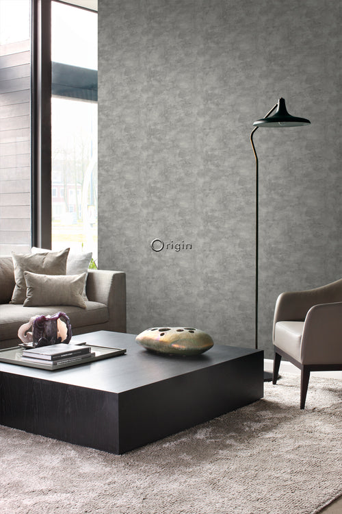 Origin Wallcoverings behang betonlook donkergrijs - 53 cm x 10,05 m - 347605 - vtwonen shop