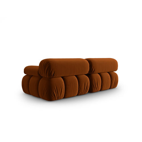 Cosmopolitan Design - Modulaire bank Cortina 2-zits, flueel terracotta - 94x188x70cm