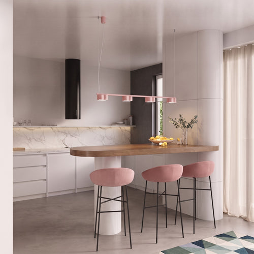 Sollux Lighting Kroonluchter OVIO 4 roze Gx53 - 122x12x208cm
