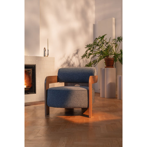 Zuiver Oolong Fauteuil Blauw/ Grijs - vtwonen shop