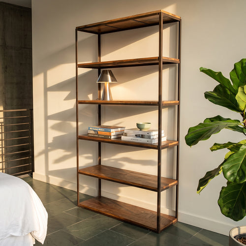 Raw materials opbergrek Factory - FSC-gerecycled hout - 100x38x205 cm