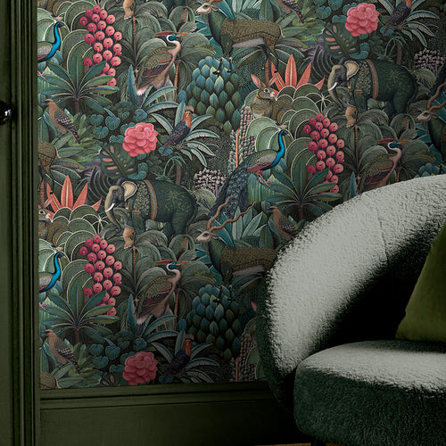 Graham & Brown Vliesbehang - Jungle Jamboree Green