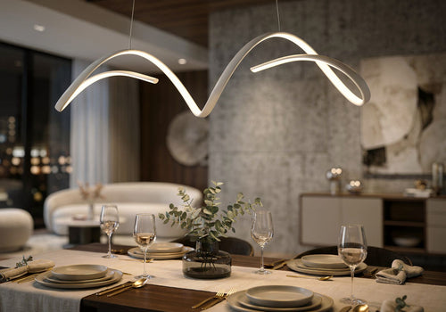 Mauro Ferretti led-hanglamp - 80x20x120 cm - wit
