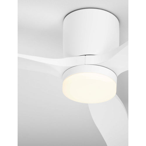 Nova Luce ALOA Plafondventilator Sandy White Wood LED 18W 1170lm 3000-4000-6500K CCT Afstandsbediening
