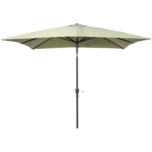 Lotus parasol - 250x250 cm - carbon black - olijf