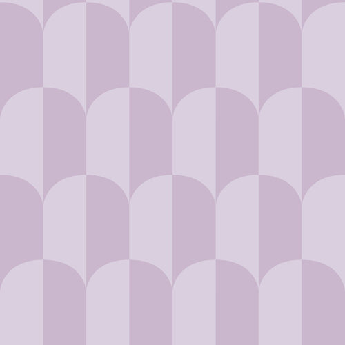 ESTAhome behang art deco bogen lila paars - 53 cm x 10.05 m - 139987 - vtwonen shop