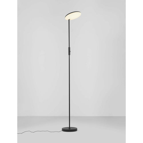 Nova Luce NOSTOS Geïntegreerde LED-vloerlamp in zandzwart, dimbaar, 30W, 2288lm, 3000K
