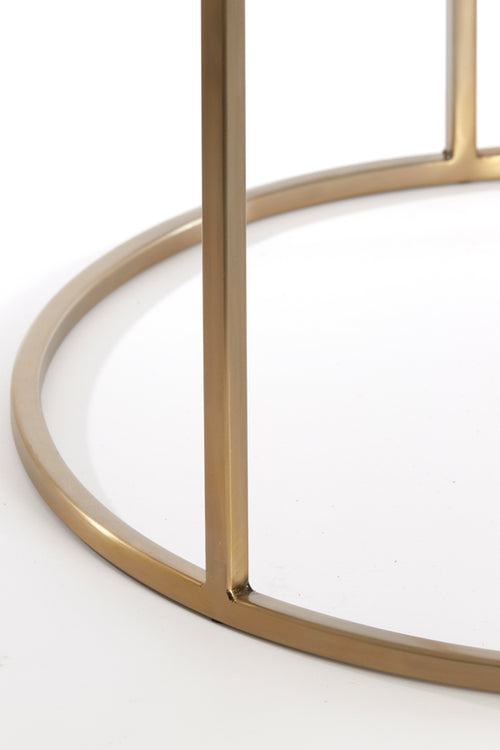 Light & Living salontafel DUARTE - Ø75x44cm - goud - Set van 2 - vtwonen shop