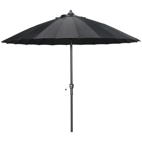 Manilla parasol - Ø250 cm - carbon black - zwart