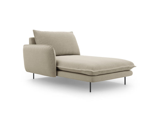 Cosmopolitan Design linker meridiaan Vienna structurele stof, beige - 170x110x95cm