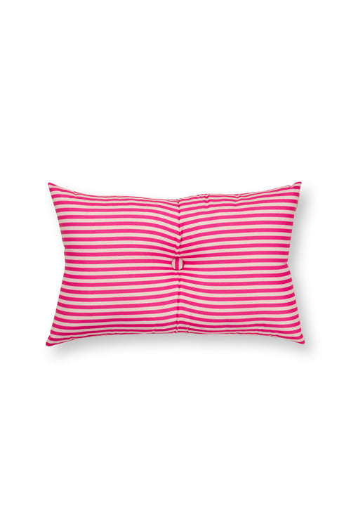 vtwonen - Sierkussens - Gestreept - Set van 2 - Donkerroze - 35x55cm