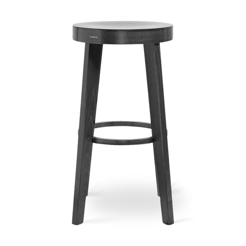 Fameg Fico houten barkruk zwart gebeitst - 75 cm - vtwonen shop